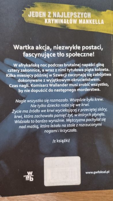 Piąta kobieta - Henning Mankell