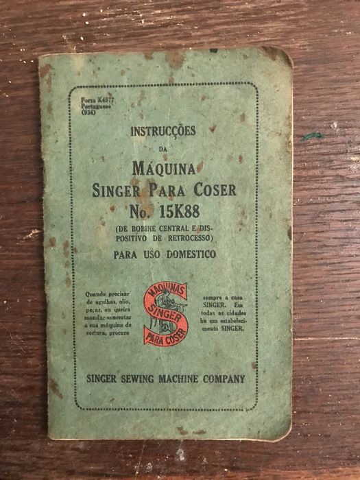 Máquina de costura antiga Singer426530599149905924