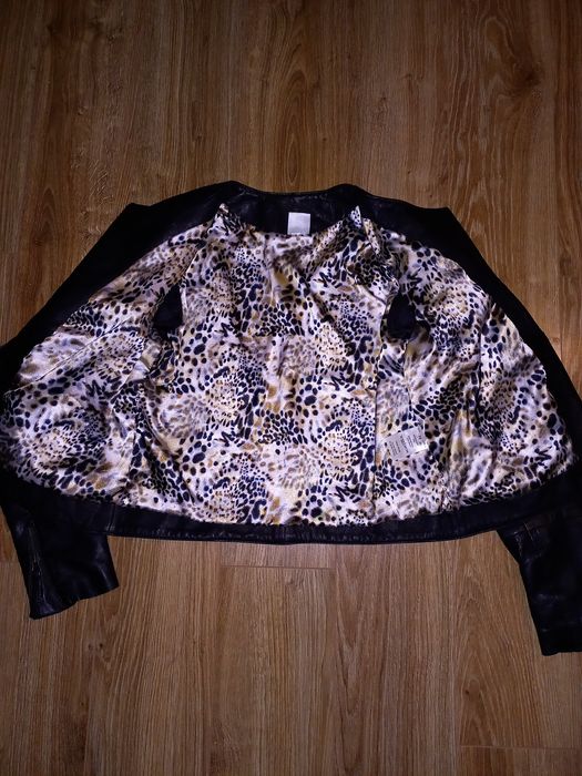 Nowa, skórzana kurtka