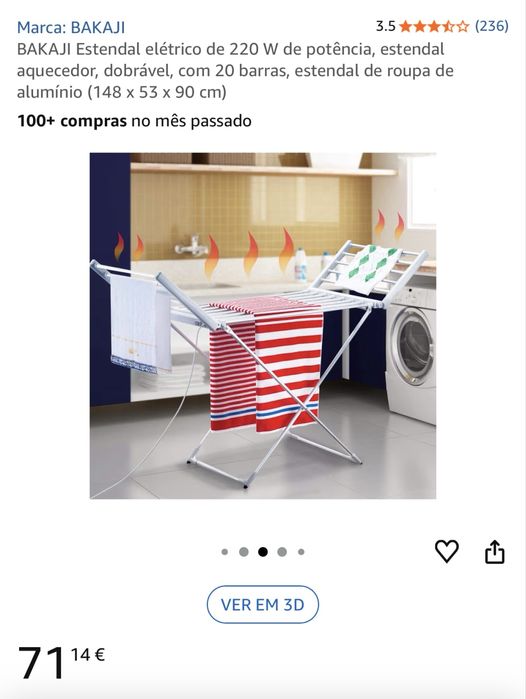 Estendal eletrico novo