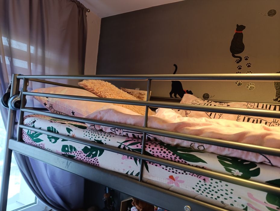 Łóżko piętrowe z biurkiem IKEA