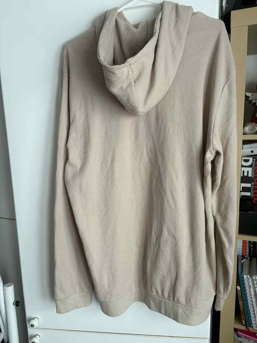 Bluza beżowa z kapturem Bershka XL
