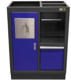 Armário Bancada Banca c/ Caixote do lixo e suporte de papel. AP28