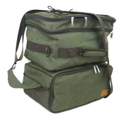 Сумка для рыбалки VA P-32, зеленая. Размер 39х39х24 см