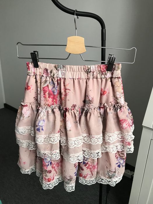 Varlesca spódniczka spódnica falbanki kwiaty