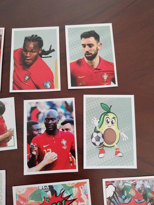 Conjunto 11 cromos da Seleção Portuguesa de Futebol (Fome de Vencer)