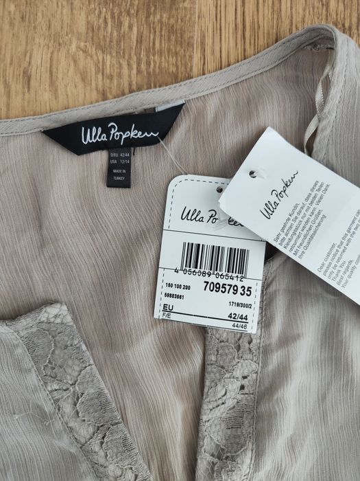 Bluzka koszula mgiełka szyfonowa Ulla  Popken