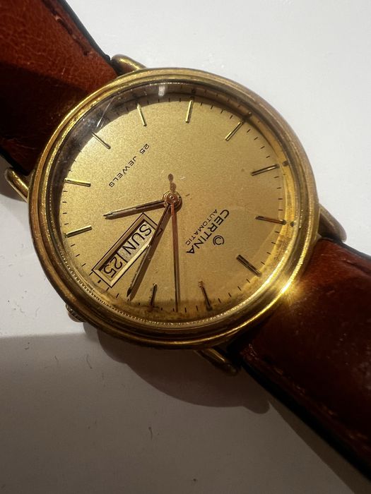 Zegarek Certina automatic vintage pozlacany