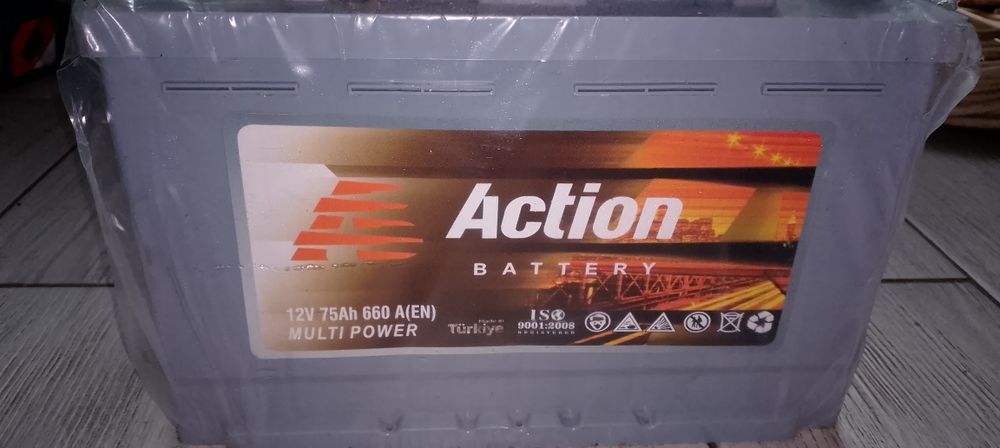 Новый аккумулятор Action Battery 75Ah 660A 12V (Левый плюс)