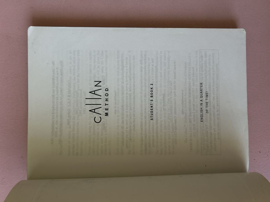 Książka do angielskiego Callan Method Student’s Book 2