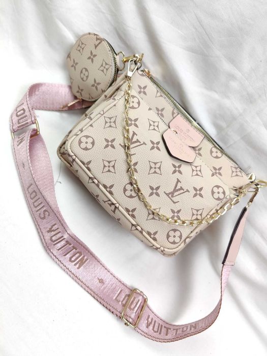 Torba 3 in 1 Louis Vuitton kremowa kremowa nowość hit