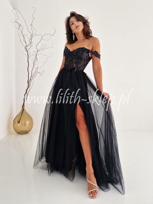 Sukienka na studiówke balowa tiulowa księżniczka gorset