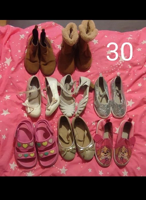 Mega paka (23szt) buty dla dziewczynki 29 30 Timberland Guliwer Sinsay