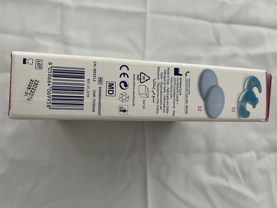 Dois discos de termogel - quente / frio marca chicco - novos