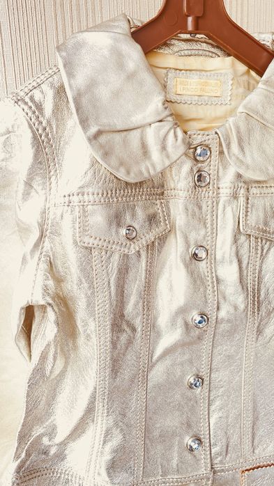 Куртка детская натуральная кожа для девочки