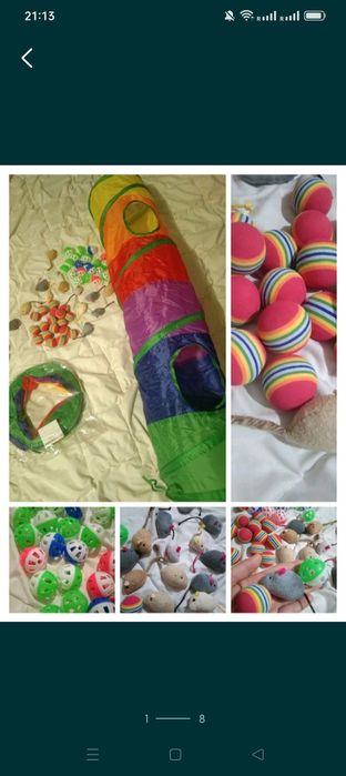 Пирамида, игрушки для котиков