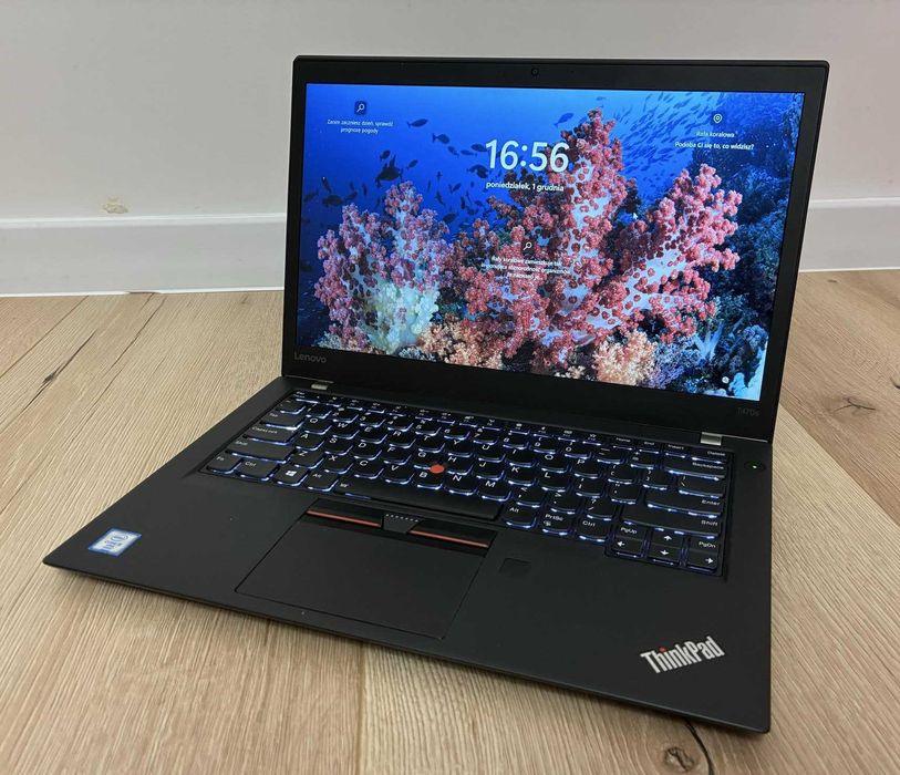 Laptop Lenovo ThinkPad T470s i5-6300U 12GB SSD 256GB Full HD Win11