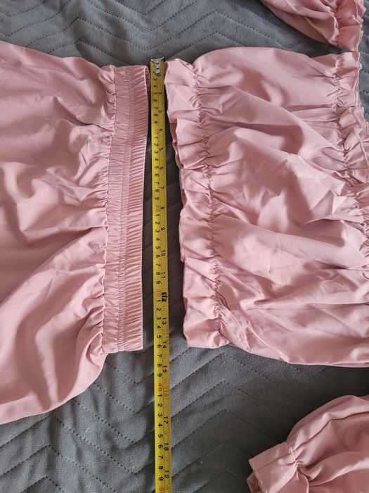 Dwuczęściowy komplet bluzka hiszpanka i asymetryczna spódnica L