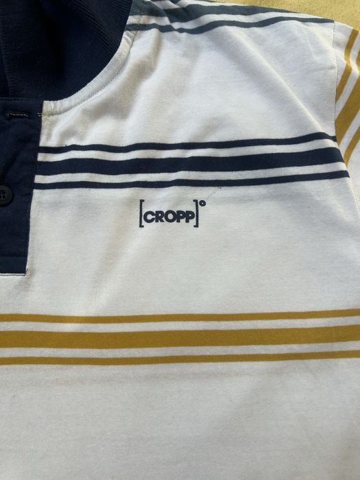 #Cropp koszulka polo biała paski XXL