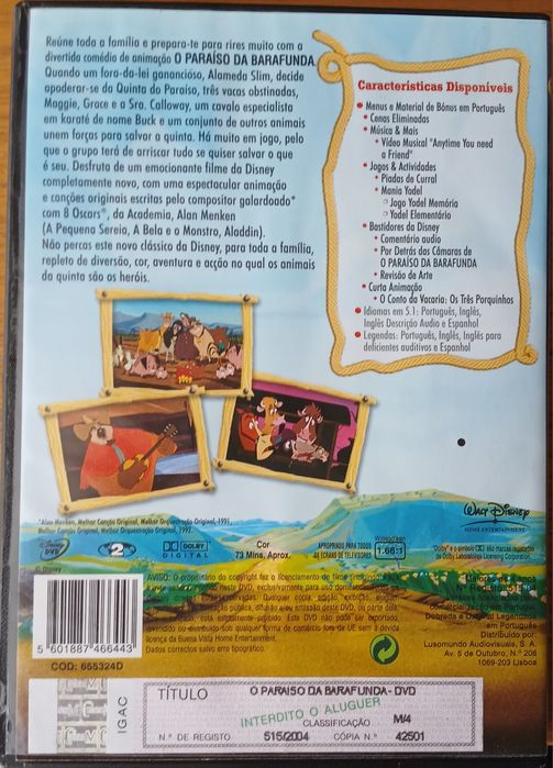 DVD O Paraíso da Barafunda