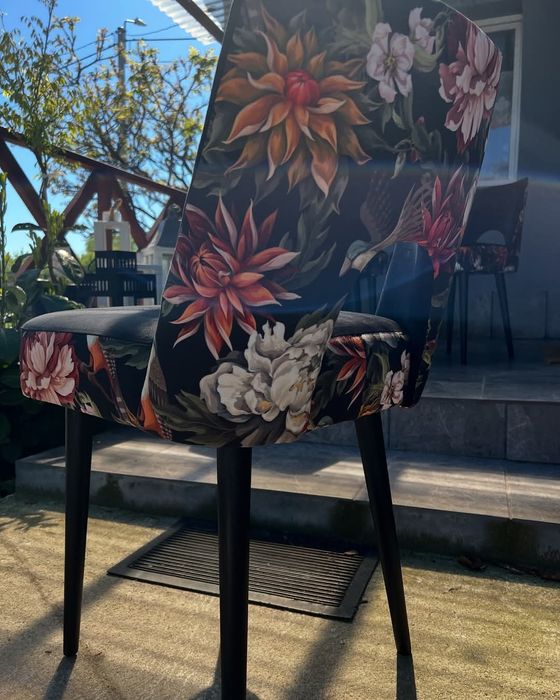 Krzesła Muszelka po renowacji 4 sztuki PRL