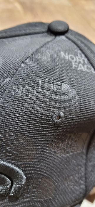 Czarna czapka z daszkiem najwyższa jakość czarne logo tnf unisex