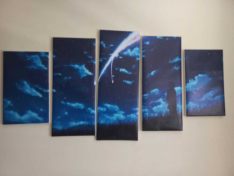 Conjunto de quadros do anime "Your Name" (com frame)64553055430018120