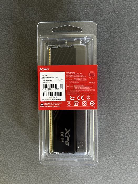 RAM XPG Lancer blade DDR5 memory 16GB 6000mt/s