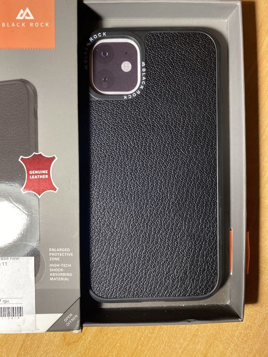 Чохол iPhone 11 BlackRock Robust Case Real Leather Black