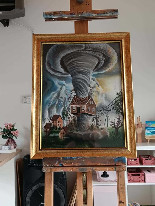 Obraz tornado -  suche pastele Patrycja Mrozik
