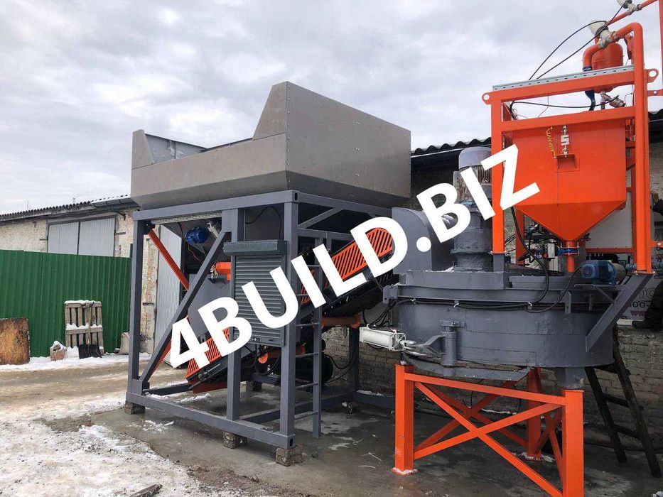 Бетонний завод, РБУ БСУ, мобільний, силос, бункер, стаціонарний