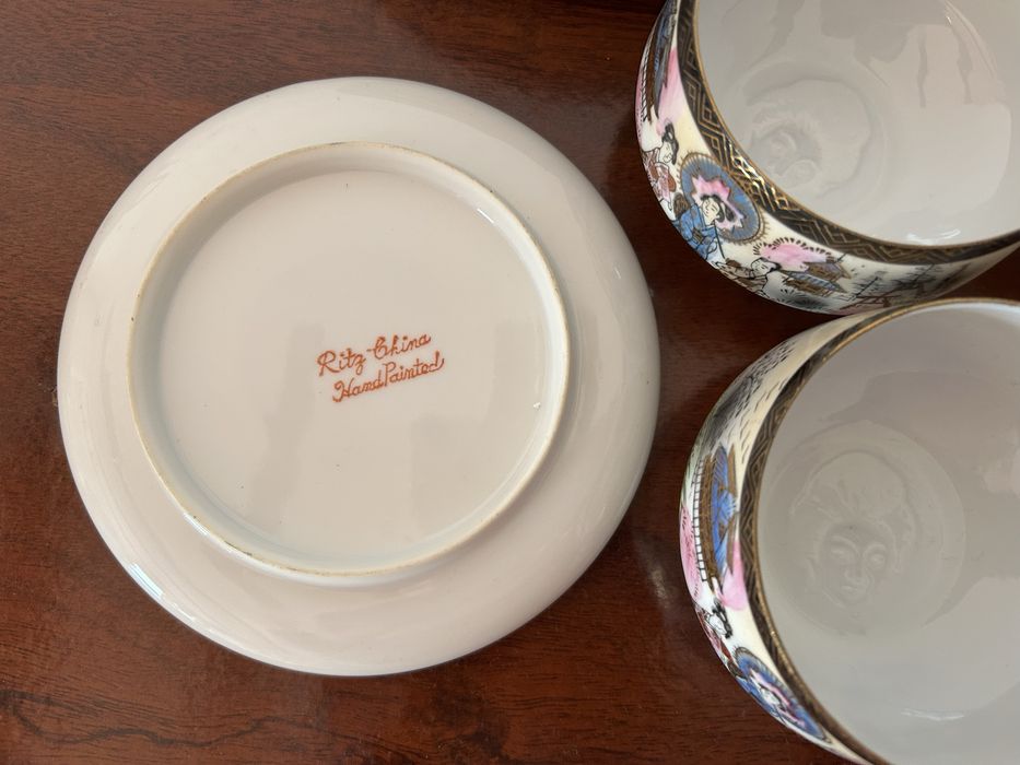 Serviço de chá Ritz China "Hand Painted"