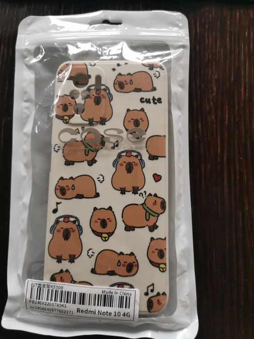 Case pokrowiec etui  Capibara REDMI NOTE 10 4G