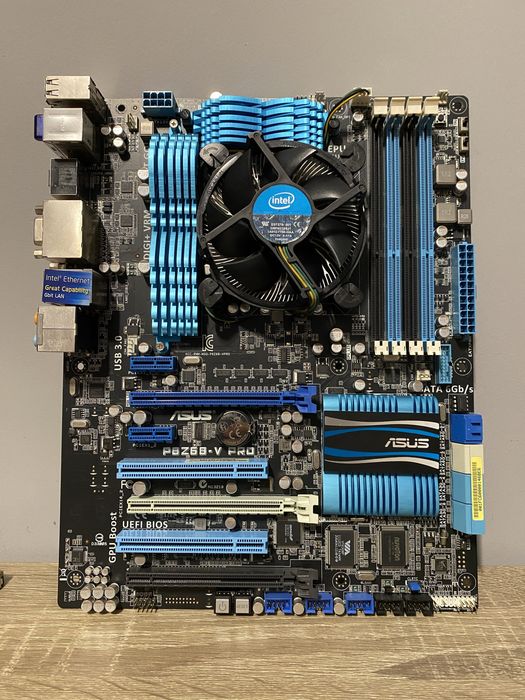Комплект сокет 1155 ASUS P8Z68 - V PRO intel core I5 для ПК компьютера