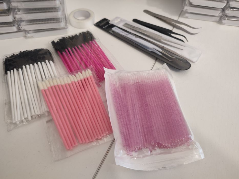 Rzęsy Kępki zestaw startowy paczki czepki Abonnie Nagaraku Wendy lashe