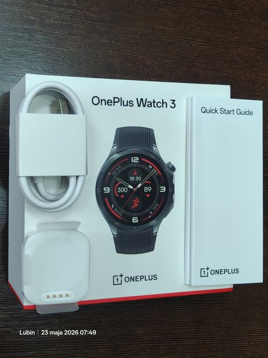 Smartwatch OnePlus Watch 3 Obsidian Titanium