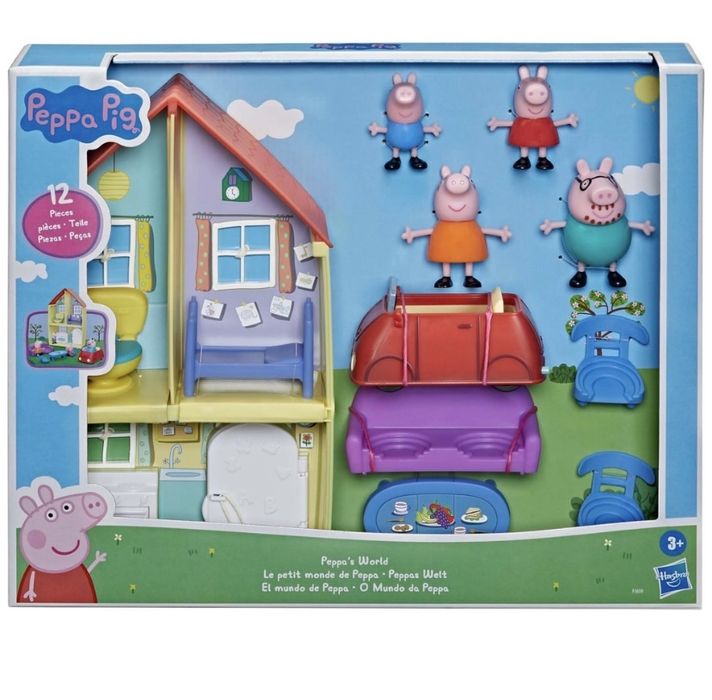 Свинка Пеппа з Машинкою Peppa Pig Peppa Hasbro будиночок будинок house