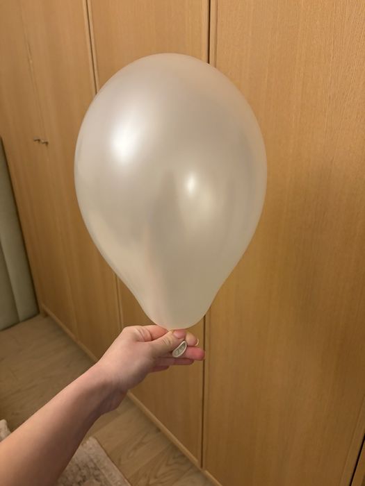 Balony perłowe ecru kremowe 42 sztuki średnie 32/33cm