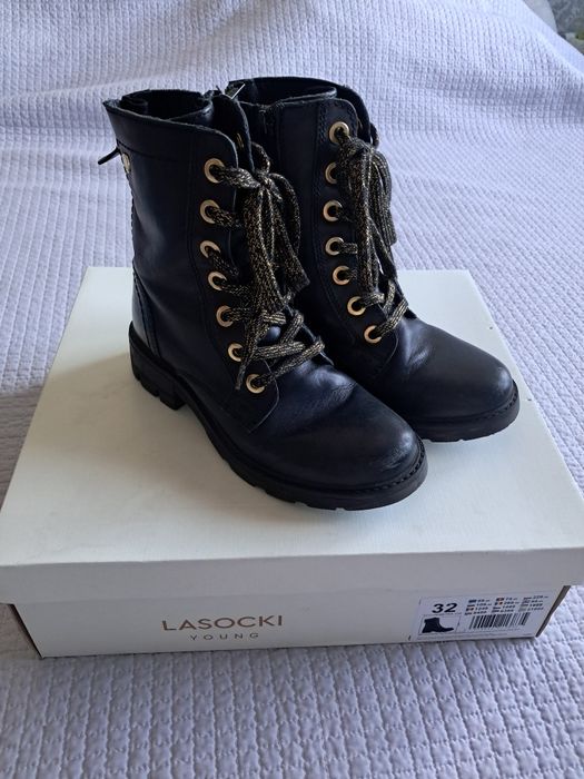 Lasocki czarne kozaki r.32