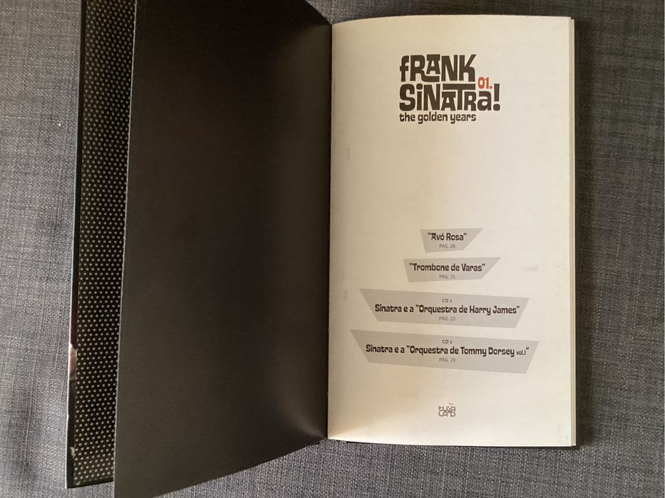 Cd com livro sobre Frank Sinatra