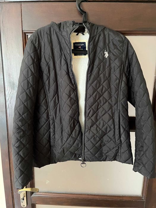Czarna kurtka przejściowa U.S. Polo Assn. rozmiar L