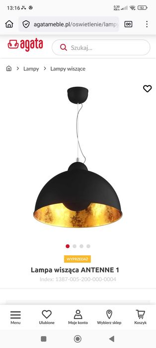 Lampa wiszącą Antenne Agata meble