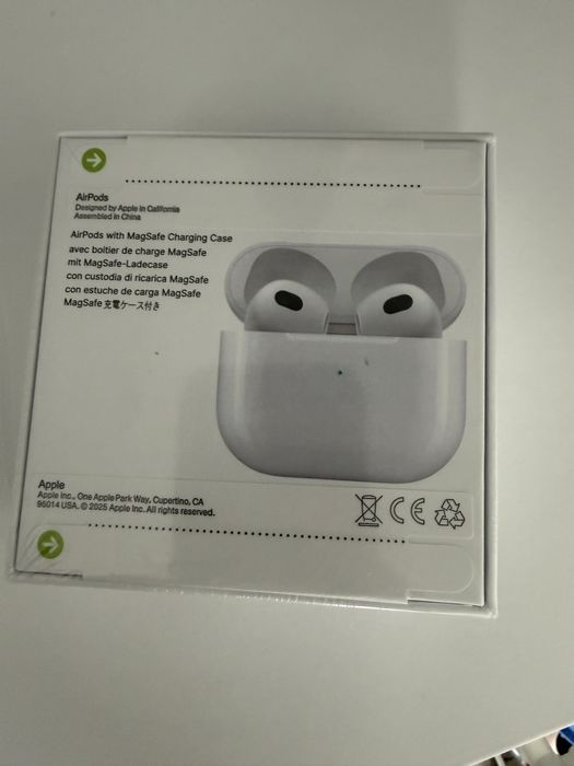 Беспроводные Bluetooth наушники Apple Airpods 3   блютуз оригинал