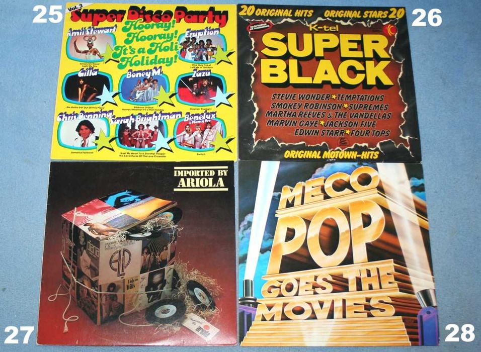 Płyty winylowe, składanki, Disco, Pop, Rock, Jazz, Country, Movie