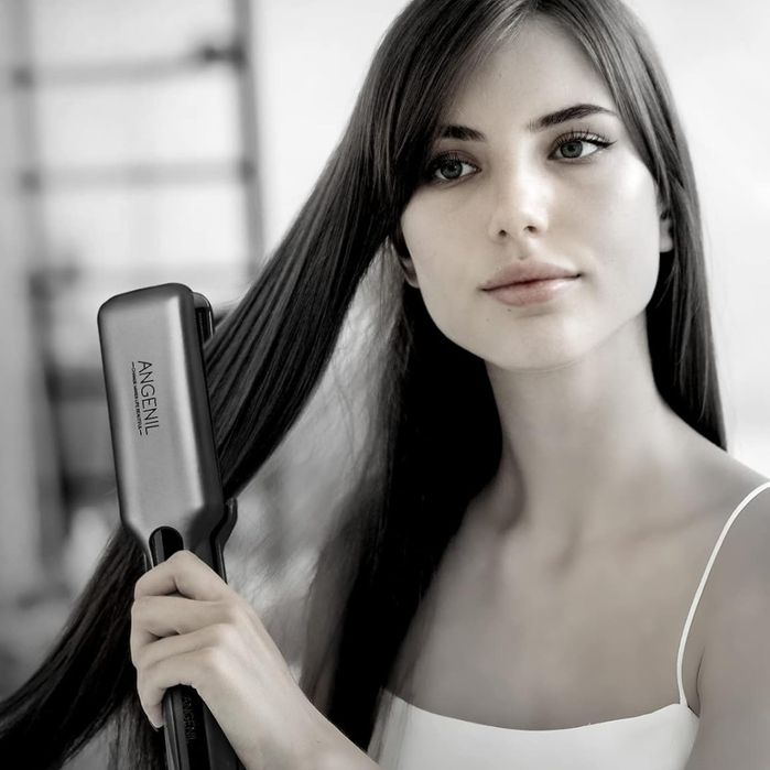 Prostownica i lokówka ceramiczna ANGENIL 2w1 z technologią jonową