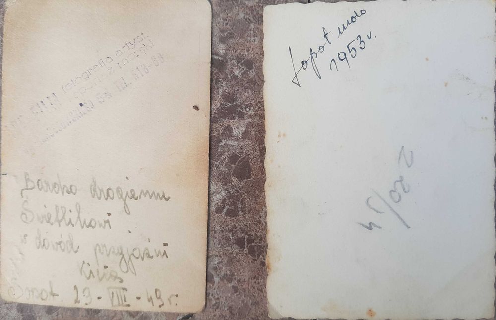 Stare fotografie 49r 53r i karta pocztowa Sopot