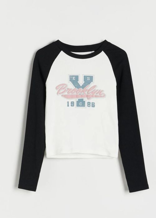 Reserved bluzka dziewczęca crop top