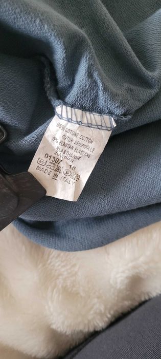 Niebiesko czarna włoska sukienka tunika  bawełna luźna over size