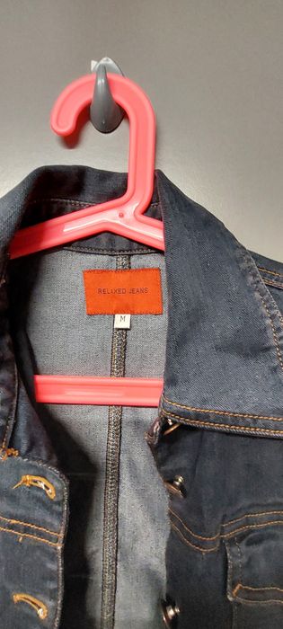 Kurtka jeansowa m ciemny jeans damska