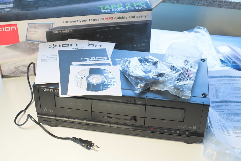 Deck duplo cassette ION Tape 2 PC